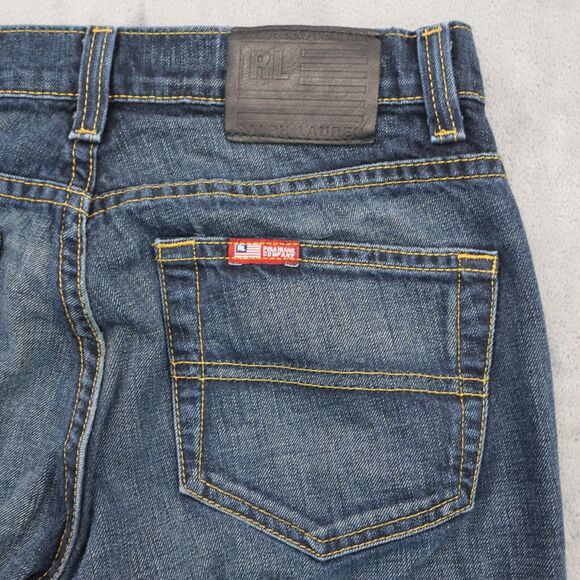Ralph Lauren Pants Womens 6 Blue Flat Front Straight Pockets Casual Denim Jeans - Picture 9 of 16
